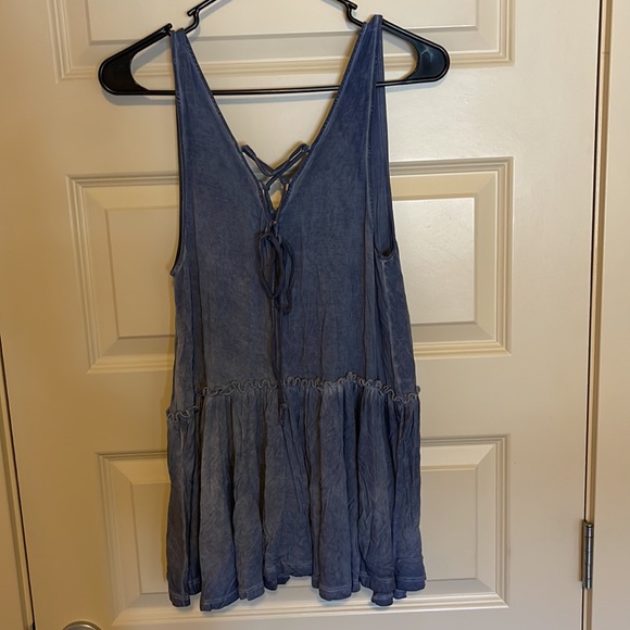 American Rag, Blue flowy tank, size M - Picture 2 of 3
